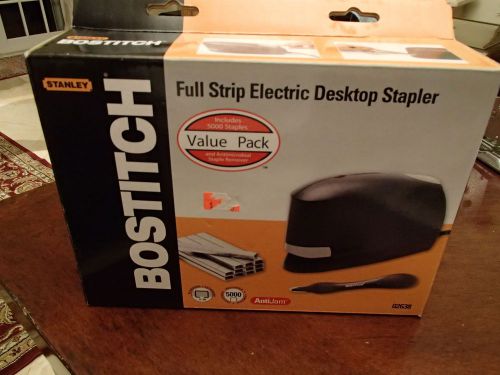 BOSTITCH HOME OR OFFICE BLACK ELECTRIC STAPLER #02011, STAPLES, MANUAL - MINT!