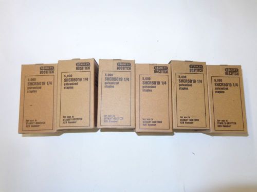 Bostitch SHCR5019 1/4&#034; Galvanized Staples 6 boxes. Good Deal!!!!
