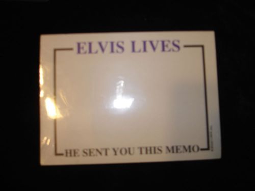 Elvis Lives Memo Pad - Post-It Brand Notes Pad
