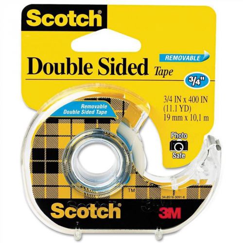 3M Scotch Removable DoubleSided Tape Dispenser 3/4&#034; x 400&#034; w/2pc 667