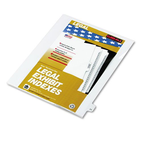80000 series legal index dividers, side tab, printed &#034;24&#034;, 25/pack for sale