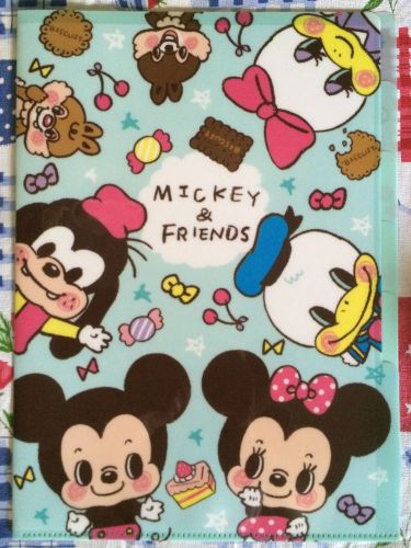turquoise Mickey Mouse and friends 5-pocket A4 file folder