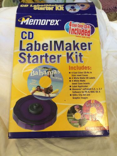 Memorex CD Label Maker Starter Kit 2003 #3202 3964