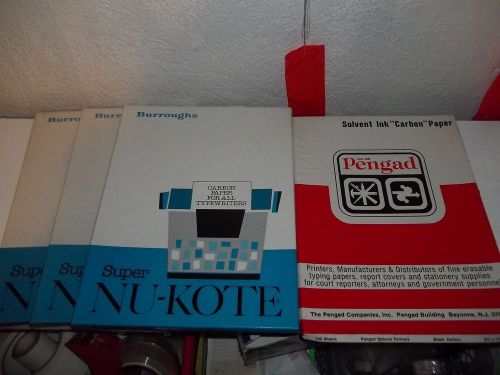 Burroughs Super Nu-kote Carbon Paper for Typewriters 300+ sheets SNK-11 1/2
