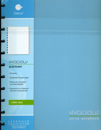 By Levenger - Circa Vivacious Notebook - GRID - RULED - NEW