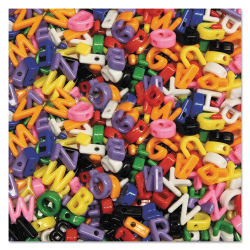 Creativity Street Upper Case Letter Beads, Assorted Colors, 288 Beads/Set