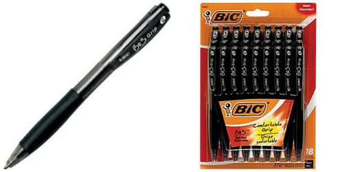 Bic BU3 Retractable Ballpoint Pens, Medium 1.0mm, Black, 18/Pack SPECIAL PRICE
