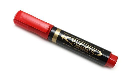 Zebra Mackee Pro Multi-Surface DX Marker Pen - Broad Point - Red