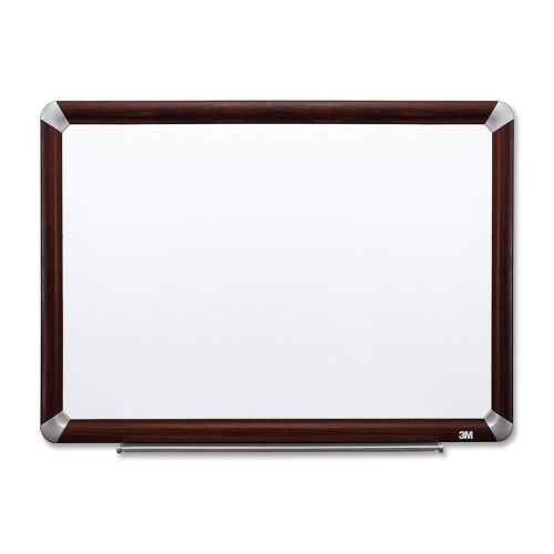3m p4836fmy 36-in. x 48-in. porcelain dry erase board with mahogany frame for sale