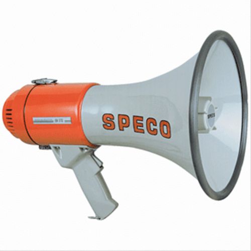 Speco er370 16w 800 ft handheld deluxe megaphone weatherproof w/siren for sale