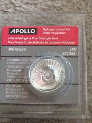 Apollo halogen lamp for slide projectors exr #31263 300w/82v for sale