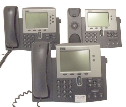 Lot 3 cisco voip ip phone cp-7941g cp-7960 cp-7941g-ge untested for parts repair for sale