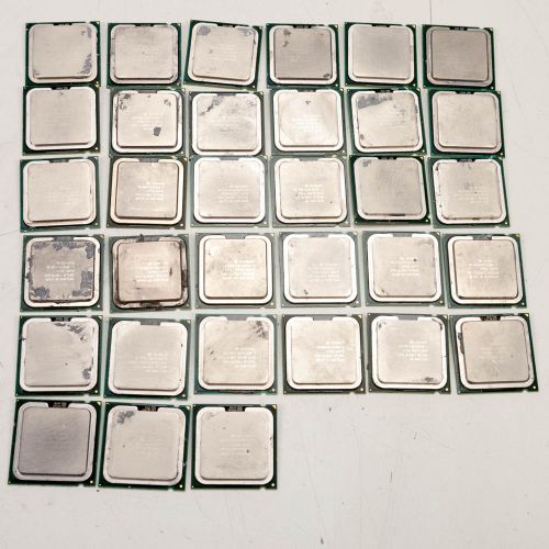 Lot of 33 CPUs  - All Intel Pentiumn Core 2 Duo Fresh Working Pulls Mix Lot