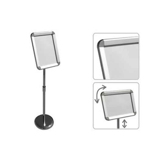 A4 floor standing menu holders snap frame poster retail shop clip display stands for sale