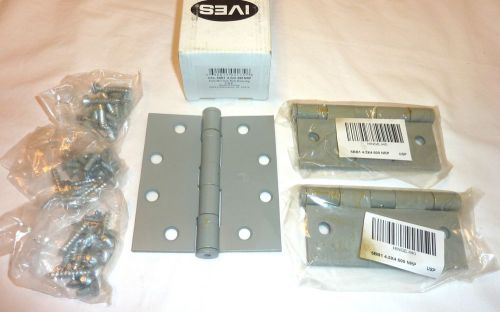 3 Ives 5BB1 4.5&#034; x 4.5&#034; 600 NRP 5 Knuckle Ball Bearing Butt Hinges PRIMED STEEL