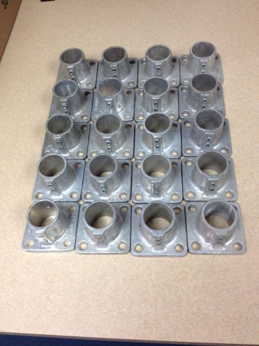 Speed Rail No. 45 Square Floor Flange for 1 5/8&#034; OD Pipe (20 Pc)