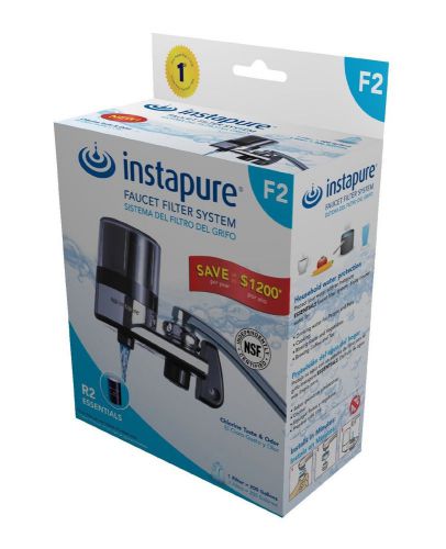 NEW InstaPure F2BCT3P-1ES Faucet Mount Water Filter System, Chrome