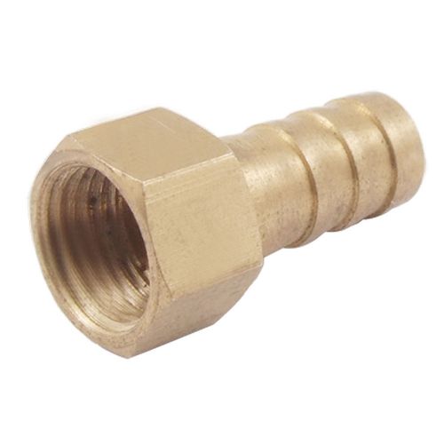 Brass fitting water fuel air hose 9/25&#034; barb x 29/64&#034; female thread coupler for sale
