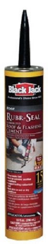 Gardner-Gibson, Black Jack Rubr-Seal,10.1 OZ, Rubberized Roof &amp; Flashing Cement