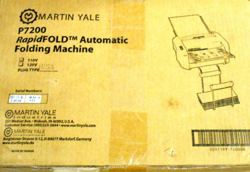 Martin Yale P7200  Paper Folder RapidFold Desktop Automatic Machine  800120139