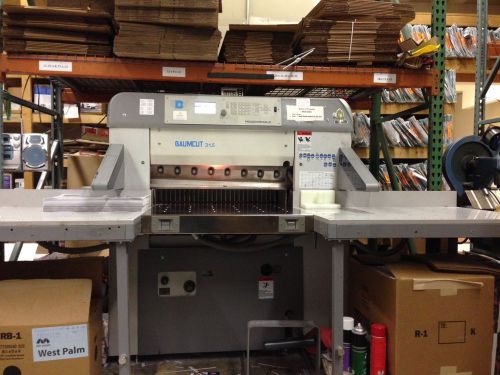 Baum Cut 31.5 Hydraulic Programmable Paper Cutter plus Side Air Tables