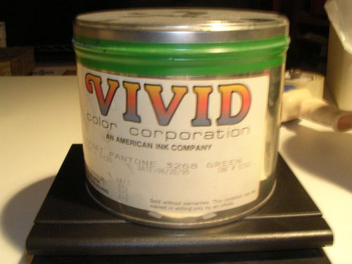 Vivid Color Corporation Offset Pantone 3268 Green Weight=5 lbs Ink #6192