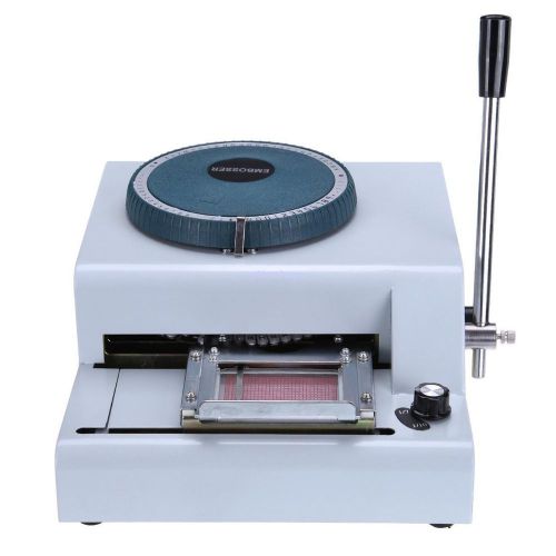 High  Quality 68 Character Manual Card Letterpress Embossing Stamping Machine