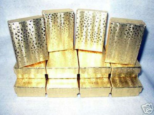Jewelry gift boxes gold foil 3 x 2 x 1 (12) for sale