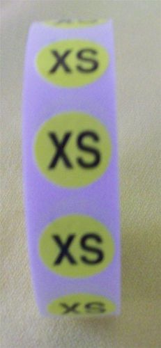 Store Display Fixture 1000 NEW ROUND ADHESIVE LABELS 1/2&#034; DIAMETER SIZE XS YELLO