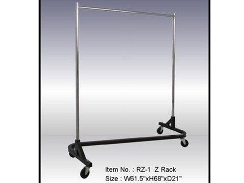Single Hangrail Rolling Rack - Square Tubing #RK-RZ/1KD