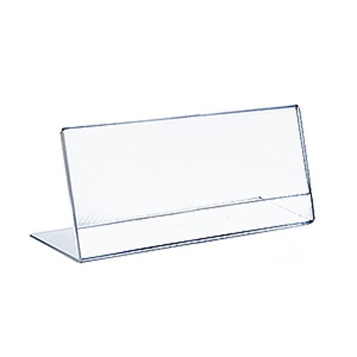 10 Piece L-Shape Horizontal Slanted 14&#034; Width by 8.5&#034; Height Acrylic Sign Holder