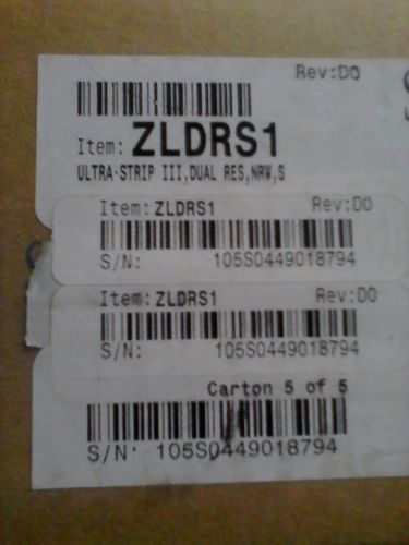 Case of 2500 Label ZLDRS1 White Sensormatic UltraStrip III