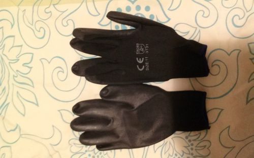 PU Safety Work Gloves Polyurethane Coated (10 pairs)