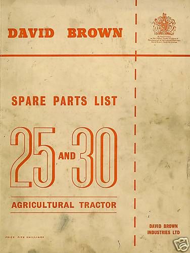 Manuale Trattori David Brown 25C 30C 25D 30D