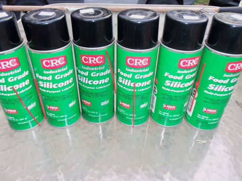 6 Cans CRC Industrial Food Grade Silicone 10oz Cans   No. 03040  LOT # 3