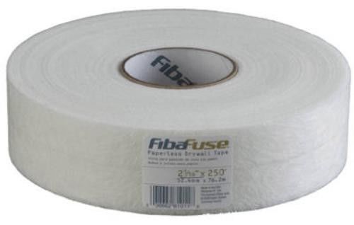 St. Gobain, Fibafuse, 2-1/16 x 250&#039;, White, Paperless Drywall Tape. 3 Pack
