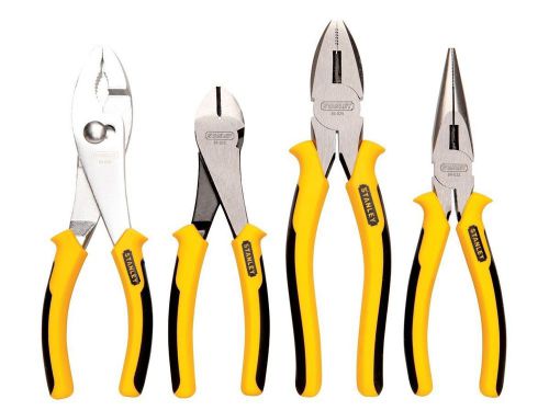 Pliers set 4 pcs. hand tool kit new cutting slip diagonal lineman long nose gift for sale