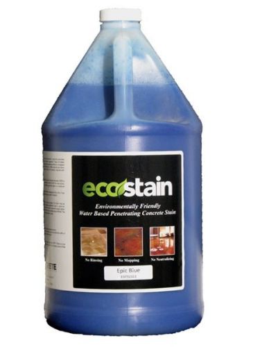 Concrete stain water based 1 gal epic blue concrete stain-eco stain for sale