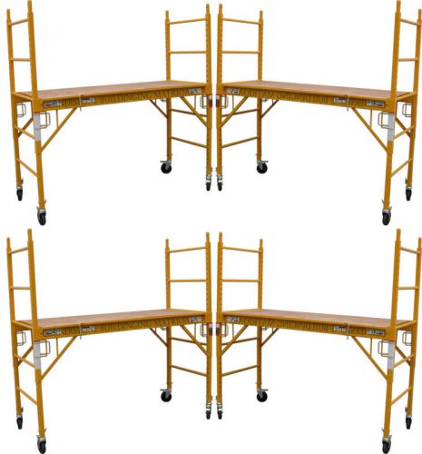 4 Multipurpose CBM Square Baker Style Scaffold Rolling Towers With Double U Lock