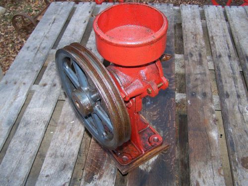 Original cast iron corn grinder grist burr mill hit miss gas engine steam oiler for sale