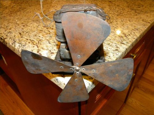 Circa 1890 antique bipolar fan dc electric fan motor for sale