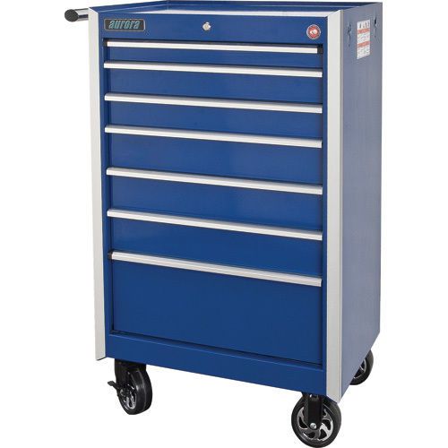 7 Drawer Aurora Tools Professional Tool Chest Cart 1000lbs Capacity