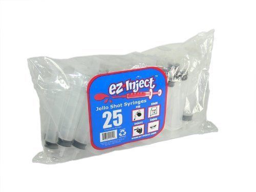 25 Pack EZ-InjectTM Jello Shot Syringes (Large 2.5oz) [Misc. Supplies]