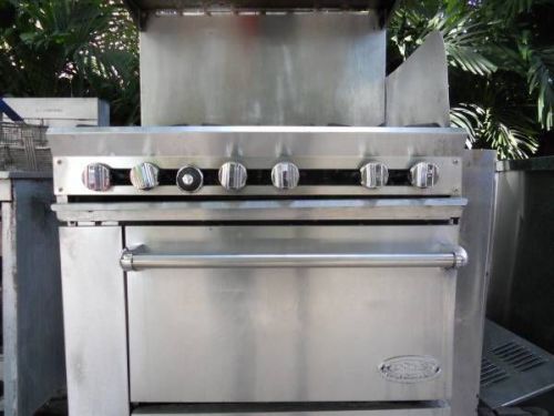 DCS Commercial 6 burner range w/ oven
