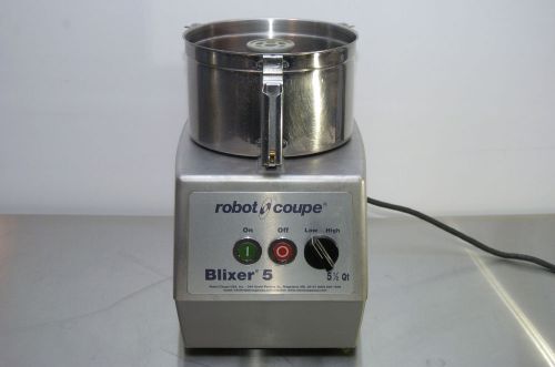 ROBOT COUPE BLIXER 5 5.5 QUART VERTICAL FOOD MIXER BLENDER 3 HP W/ BLADE &amp; BOWL