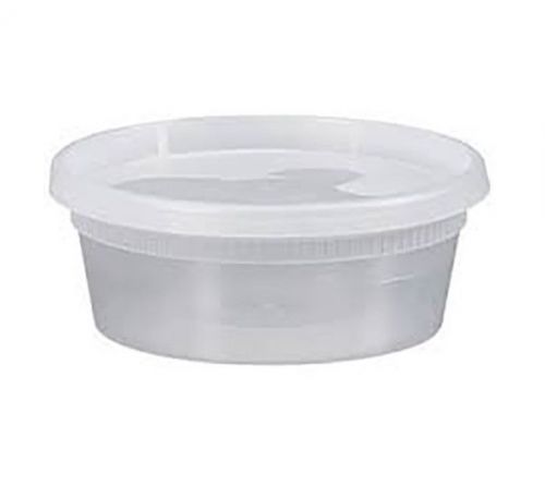 8 oz Plastic Deli Containers with Lids 10ct