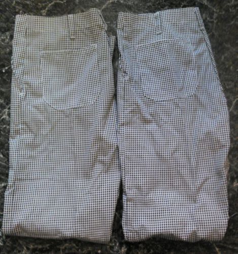 Two Pairs of Chef Pants: Size 34&#034; X 32&#034;
