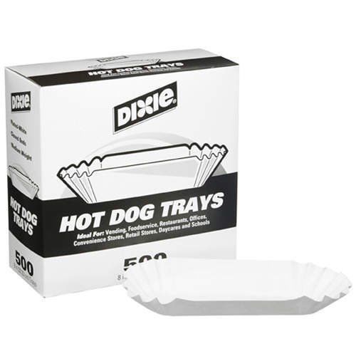 New Dixie Hot Dog Trays 8 in./500 ct., Good Supply, Free Shipping