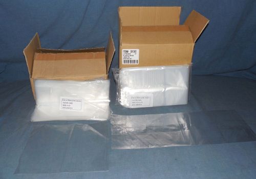 1000 CLEAR 5x4x15 &amp; 1000 6x8 POLY BAGS 1 MIL Plastic Open Top