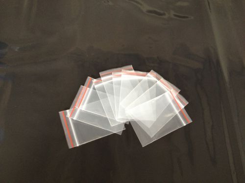 100pc 4cmx6cm 1.5&#034; X 2.4&#034; Ziplock Plastic Poly Clear resealable reclosable Bag b
